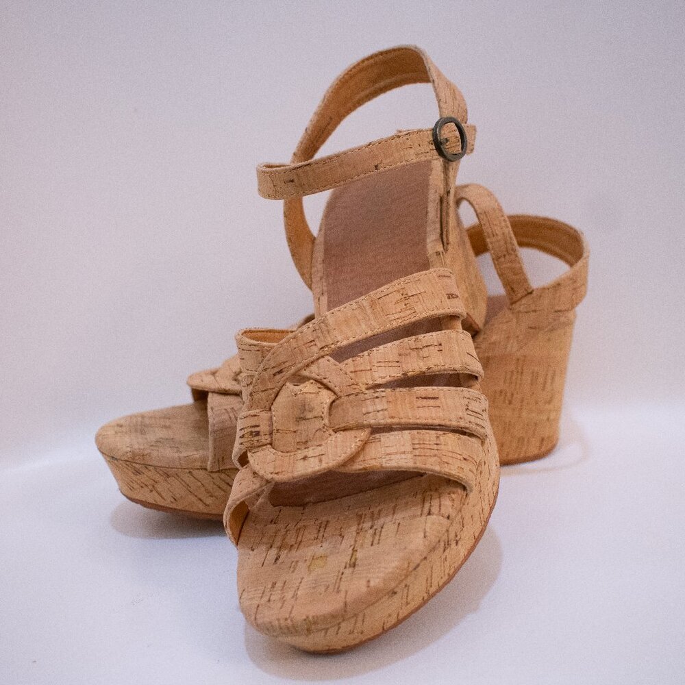 Baretraps Wedge Sandals Women Bindi Wedge Sandal Natural Cork Size 7
